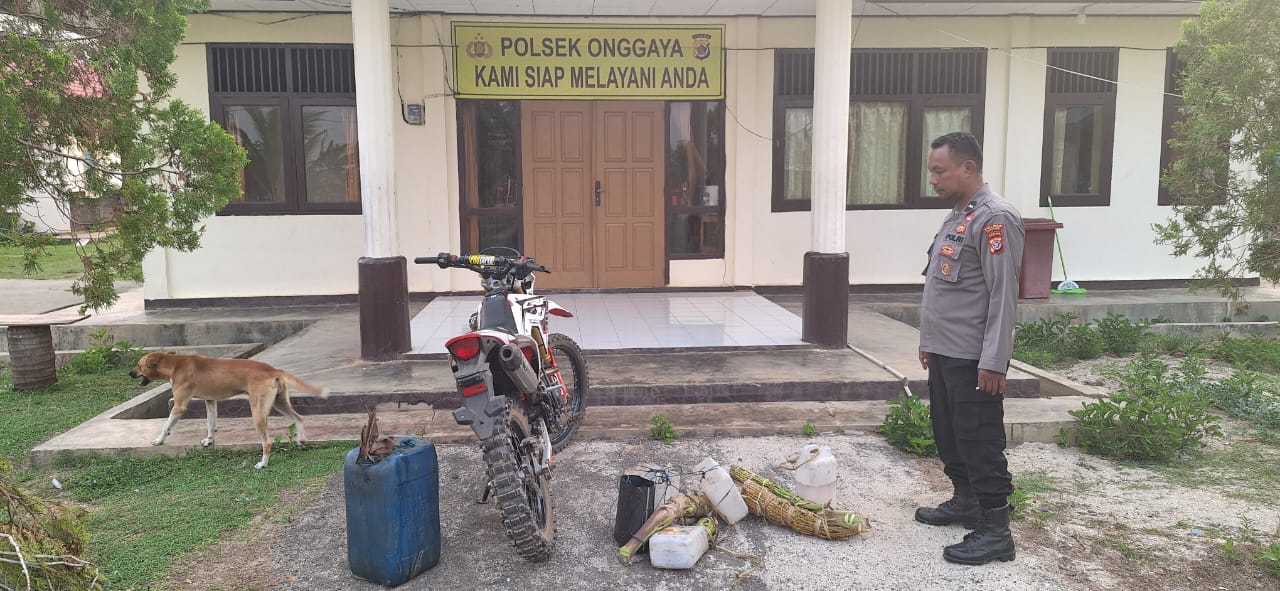 Polsek Onggaya Berhasil Amankan Ratusan Liter Milo Jenis Sopi dan Sageru