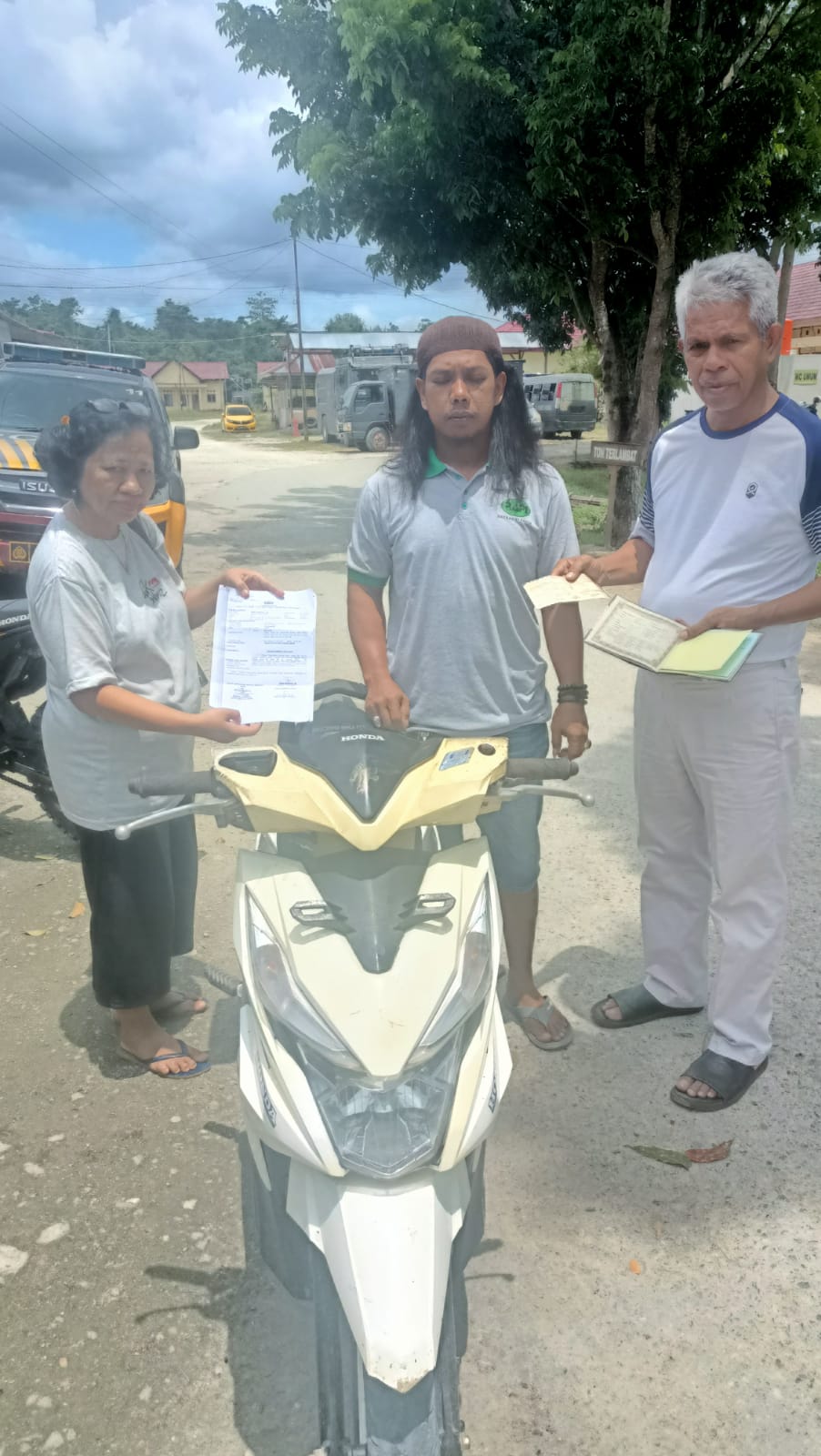Motor Honda Beat Yang Dicuri Kembali Ke Tangan Pemiliknya Berkat Timsus Polres Keerom