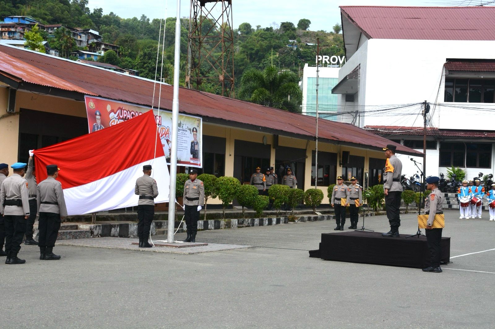 Karo Ops Polda Papua Pimpin Upacara Peringatan Hari Sumpah Pemuda ke-95