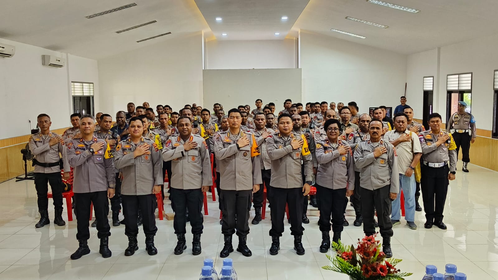 Tim Pamatwil Polda Papua Gelar Asistensi dan Supervisi Operasi Mantap Brata Cartenz di Polres Mimika