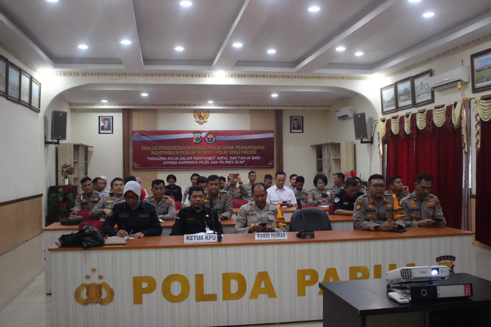 Polda Papua Ikuti FGD, bahas Kesiapan Sambut Natal dan Tahun Baru di Masa Kampanye Pileg dan Pilpres 2024