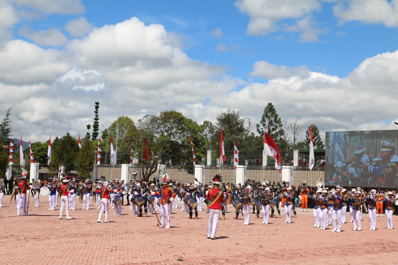 Penuh Khidmad, Upacara Peringatan HUT Ke-67 Kota Wamena