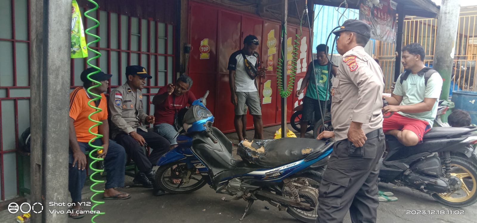 Melalui Ops Bina Waspada Cartenz 2023, Sat Binmas Polsek Muara Tami Ajak Masyarakat Tangkal Radikalisme