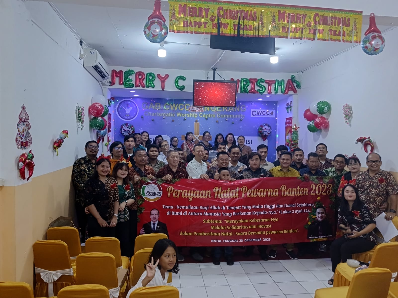 Ratusan Umat Pewarna Banten Gelar Natal 2023 dengan Sukacita