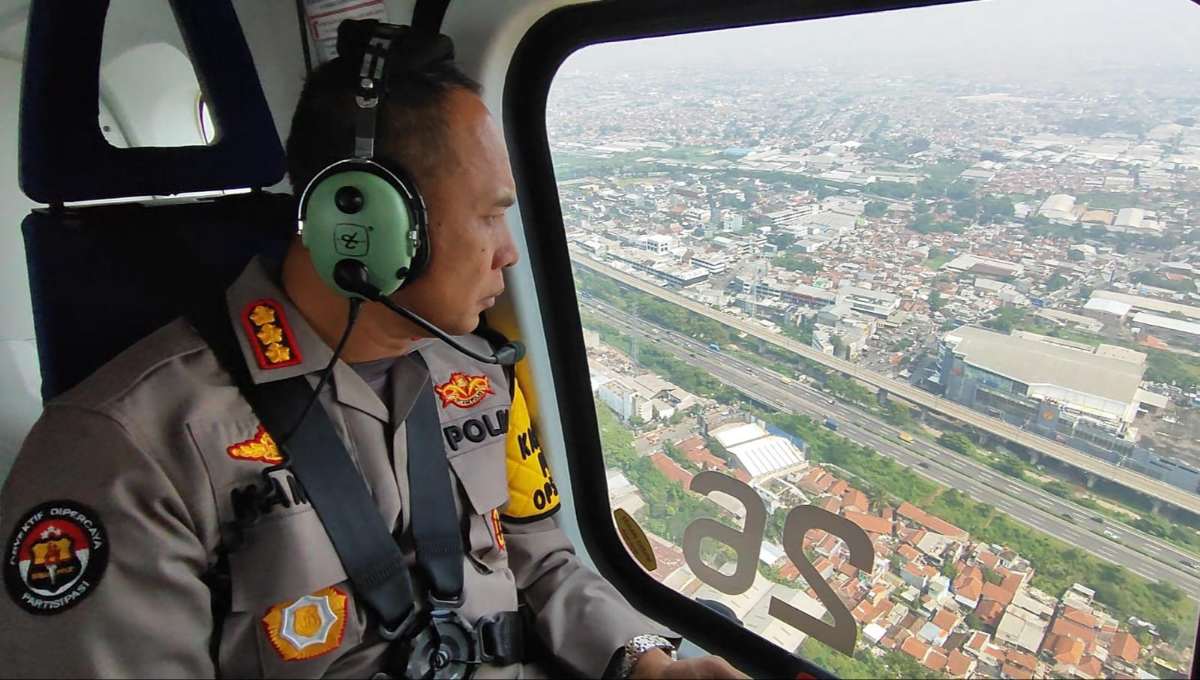 Kasubsatgas Penmas Satgas Humas Ops Lilin 2023 Kombes. Pol. Drs A.M. Kamal, Pantau udara arus lalu lintas Terkini