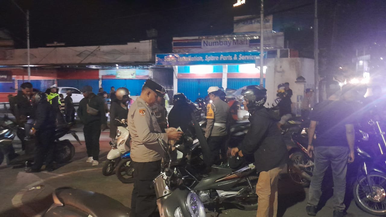 KRYD Jayapura Kota, Polisi Tingkatkan Kewaspadaan dengan Razia Malam
