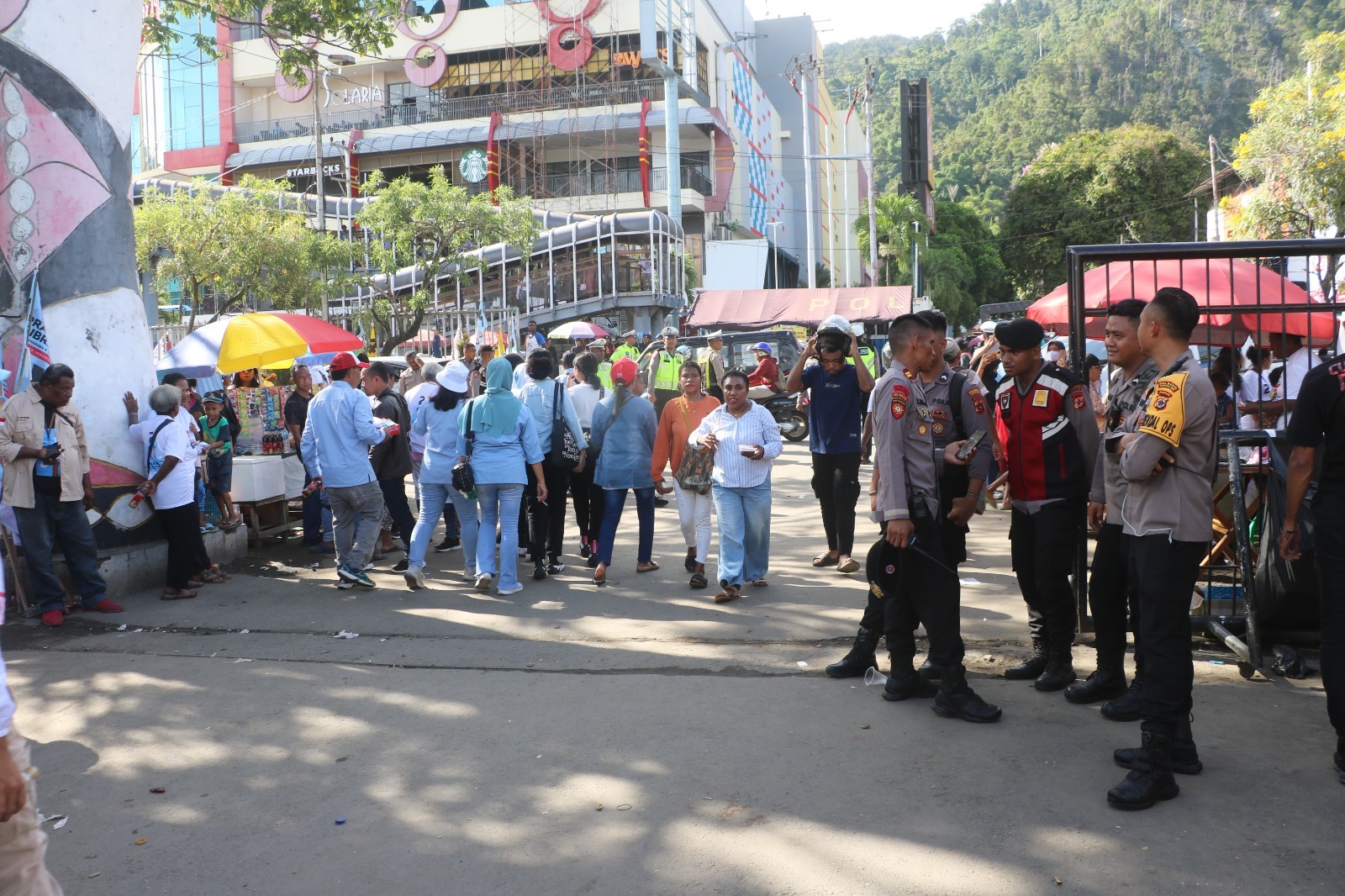 Polda Papua Turunkan 685 Personel untuk Amankan Kampanye Calon Wakil Presiden di Jayapura