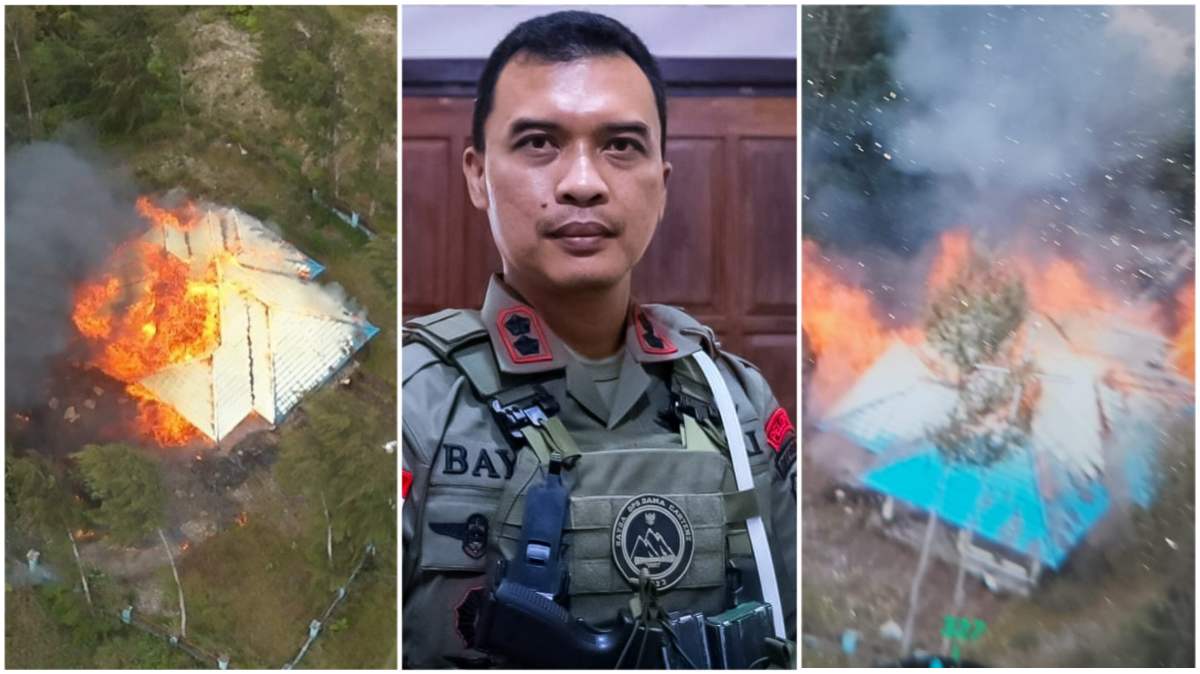 Aksi Bengis KKB, Bakar 4 Rumah Bantuan dari Dinas Sosial di Intan Jaya