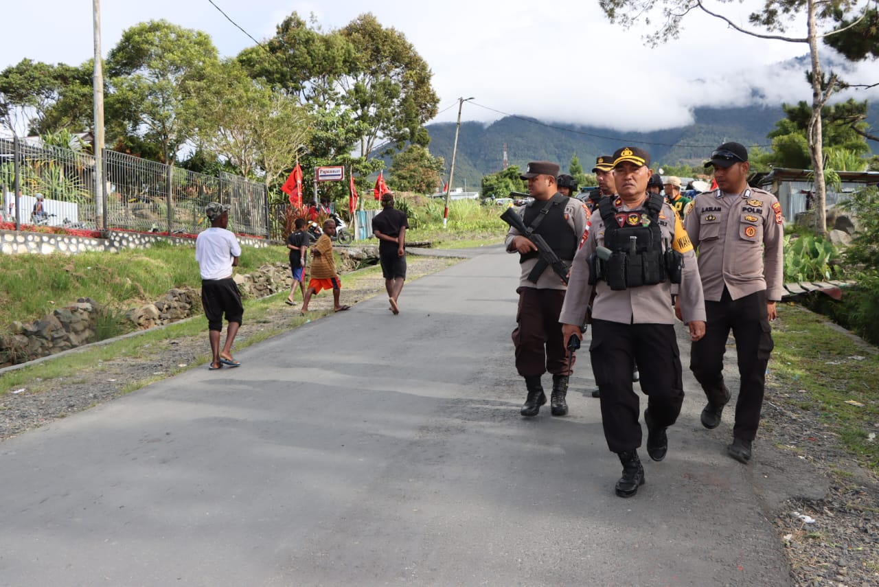 Pasca Pemilu 2024, Polres Puncak Jaya Intensifkan Giat Patroli Dialogis