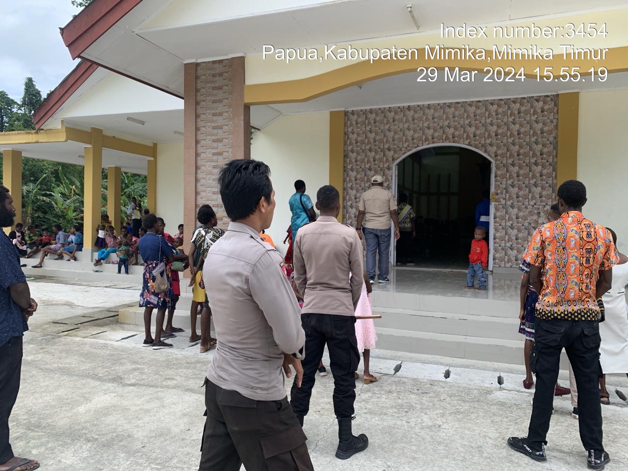 Kapolres Mimika Kerahkan 150 Personel untuk Pengamanan Perayaan Paskah