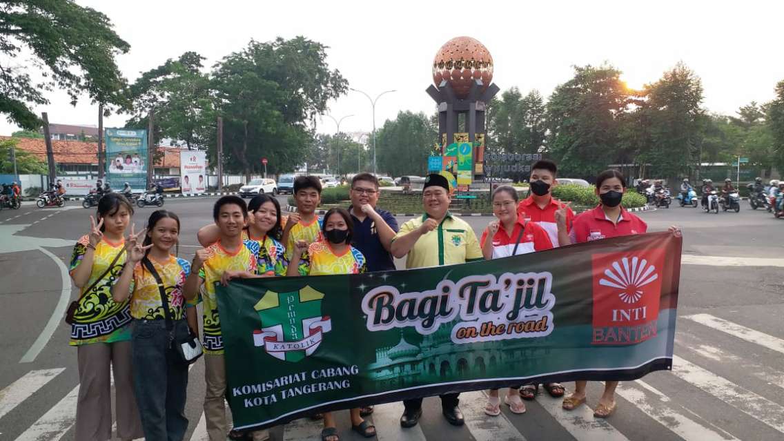 Pemuda Katolik Komcab Kota Tangerang dan INTI Banten Berbagi Kebahagiaan di Bulan Ramadhan