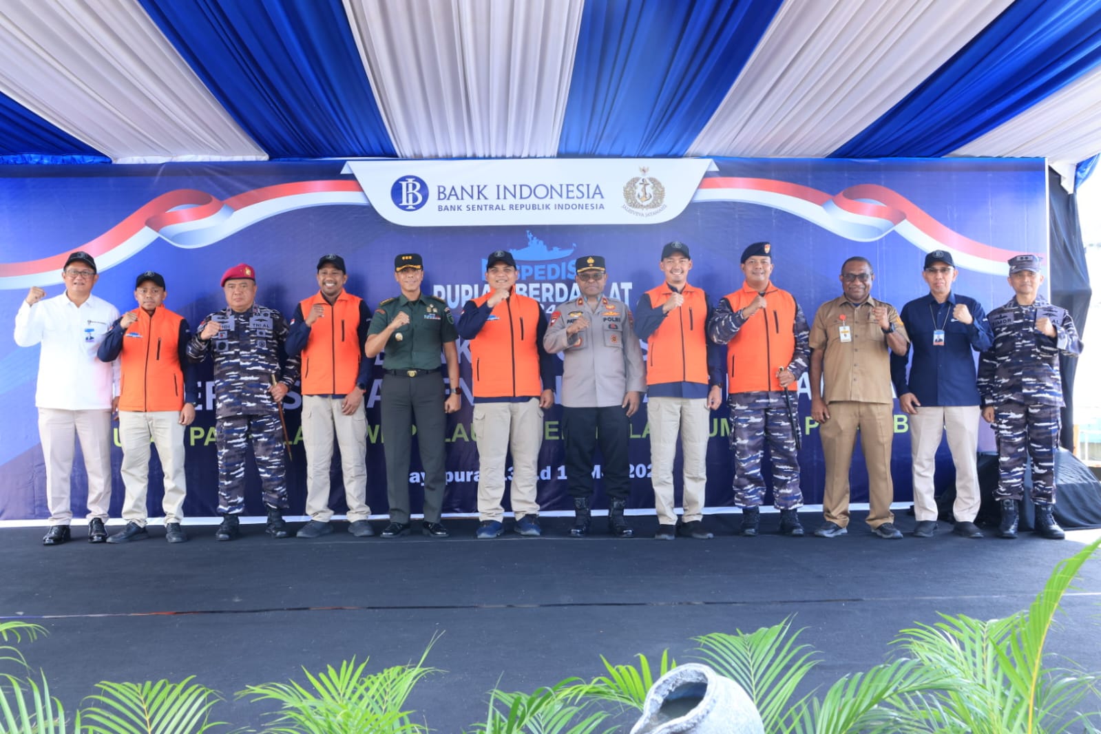 Wakapolda Papua Hadiri Kegiatan ERB Antara Bank Indonesia dan TNI Angkatan Laut