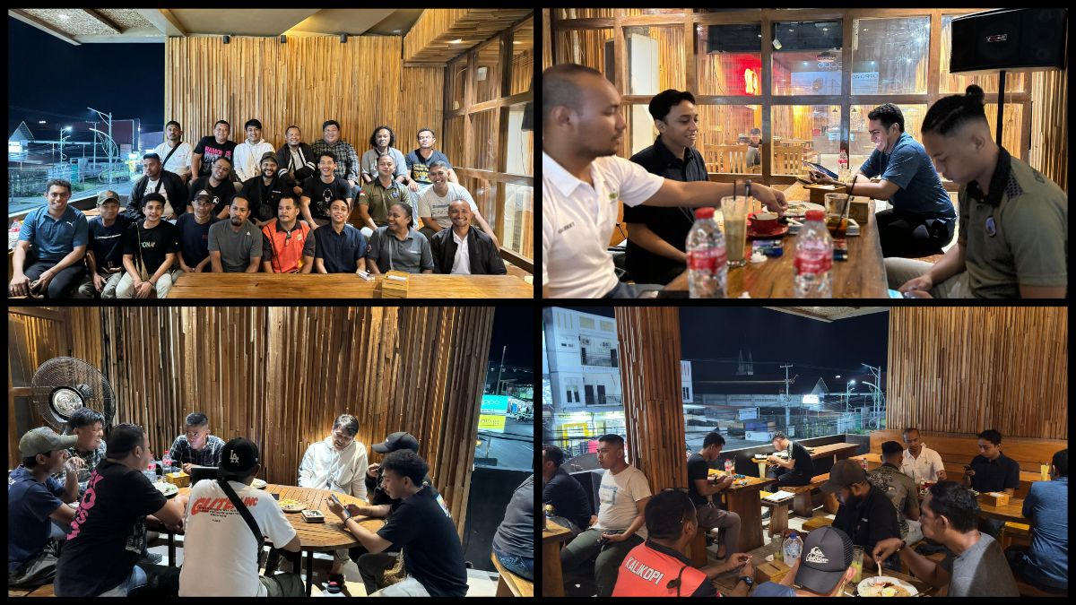 Silaturahmi Membangun Kerja Sama Solid antara Satgas Humas Damai Cartenz dan Awak Media