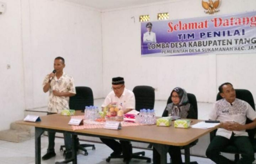 Lomba Desa: Desa Sukamanah Lolos Verifikasi DPMPD Tingkat Kab. Tangerang