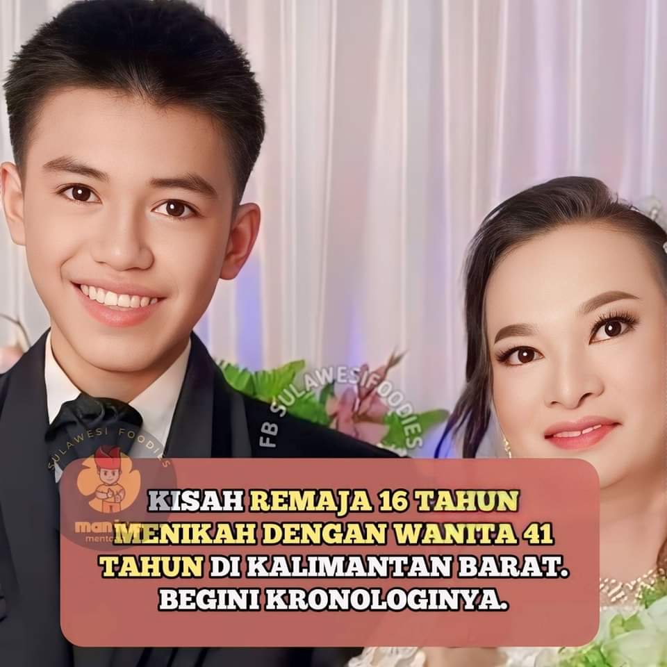 Viral Remaja 16 Tahun Menikah dengan Wanita 41 Tahun di Kalbar, Begini Kisahnya