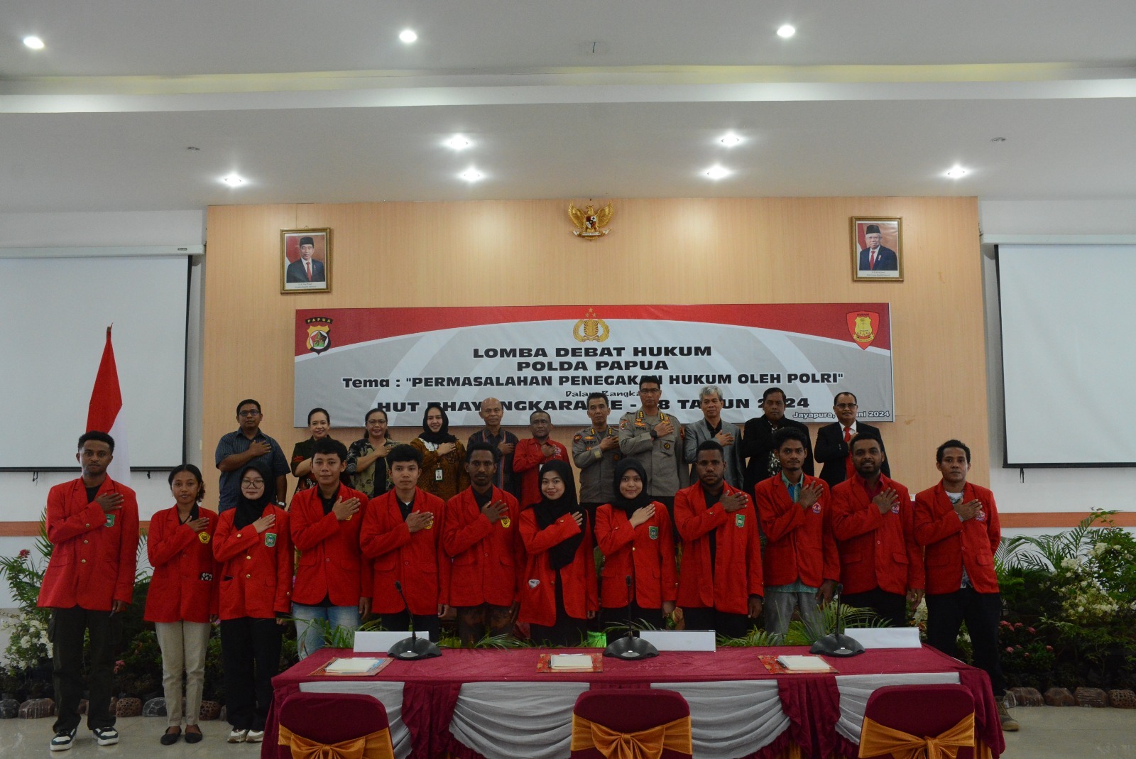Polda Papua Gelar Lomba Debat Hukum dalam Rangka HUT Bhayangkara ke-78