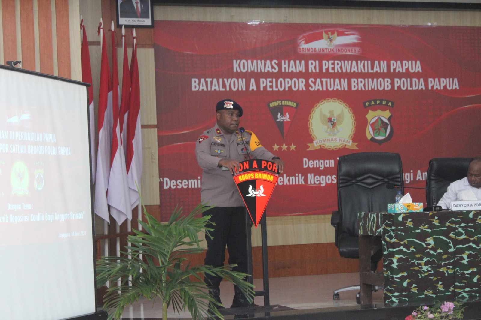 Sat Brimob Polda Papua Gelar Sosialisasi Tentang HAM