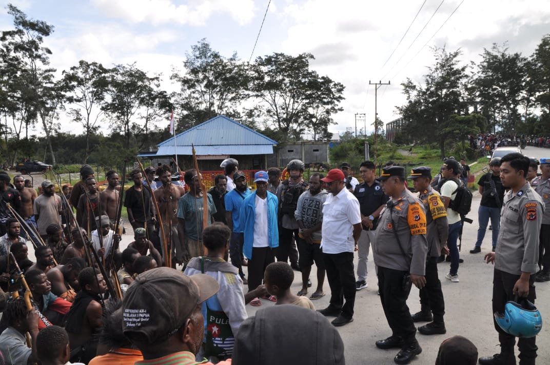 Cegah Bentrok Susulan di Wouma, Polres Jayawijaya Lakukan Pendekatan Kepada Dua Kelompok Yang Bertikai