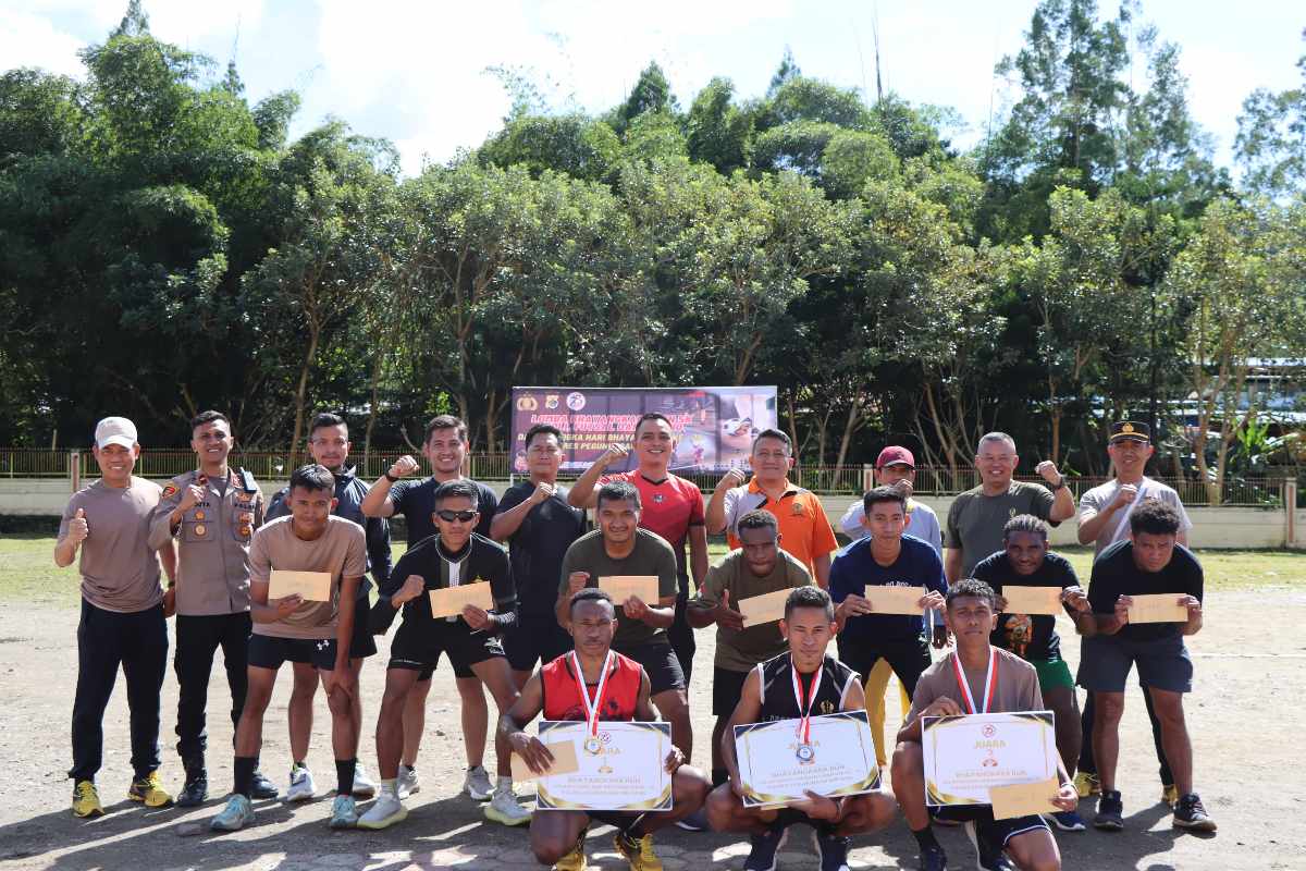 Polres Pegunungan Bintang gelar lomba Bhayangkara Run 5 KM