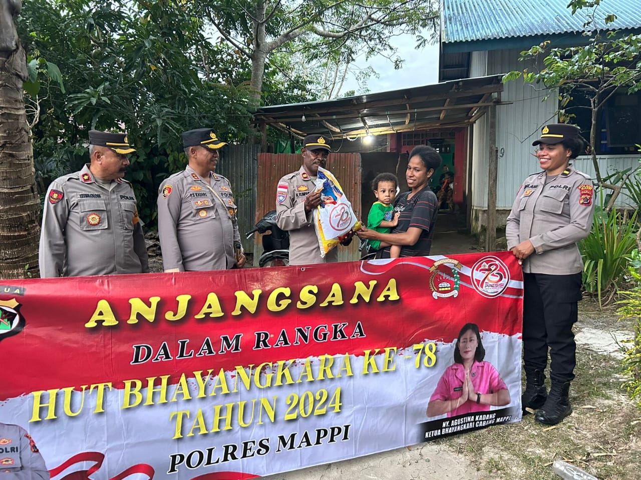 Kapolres Mappi Anjangsana Kekediaman Purnawirawan Polri