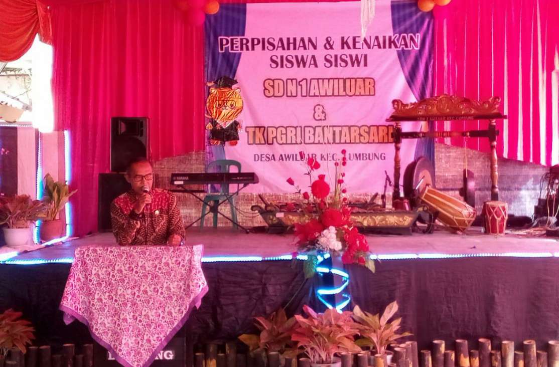 Perpisahan SDN1 Awiluar Korwil Pendidikan Lumbung Berjalan Lancar