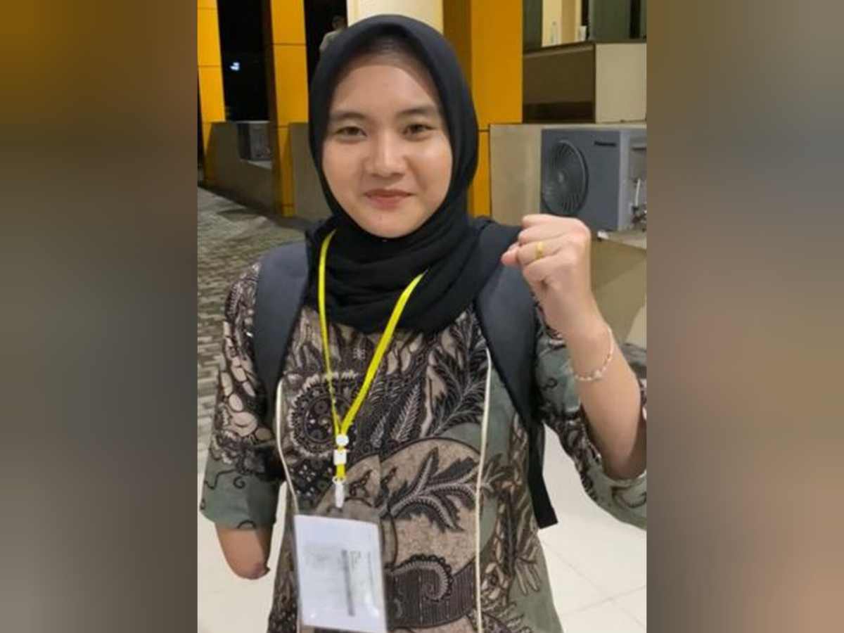 Senyum Semangat Fatia Casis Disabilitas Lulus Menuju Rikkes II Bintara Polri