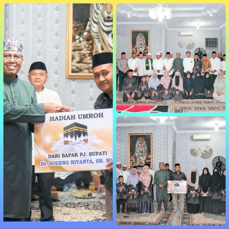 Tepati Janji, Pj Bupati Tapteng Berangkatkan Umroh Muslimin Hutapea Juara I Kategori Tilawah