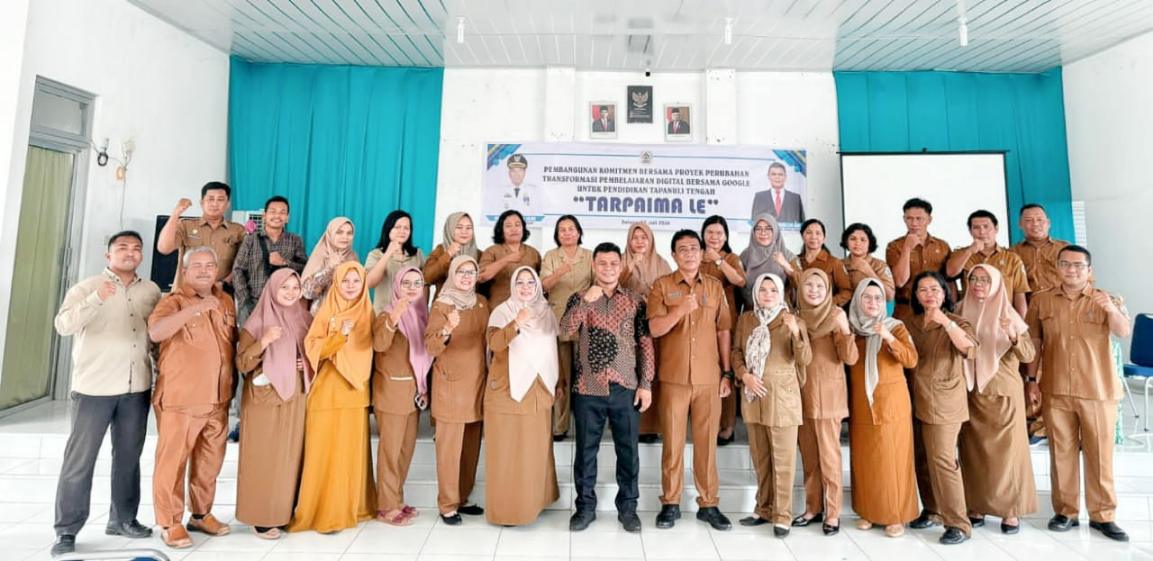 Dinas Pendidikan Kabupaten Tapanuli Tengah Wujudkan Transformasi Pembelajaran Digital Bersama Google Indonesia.
