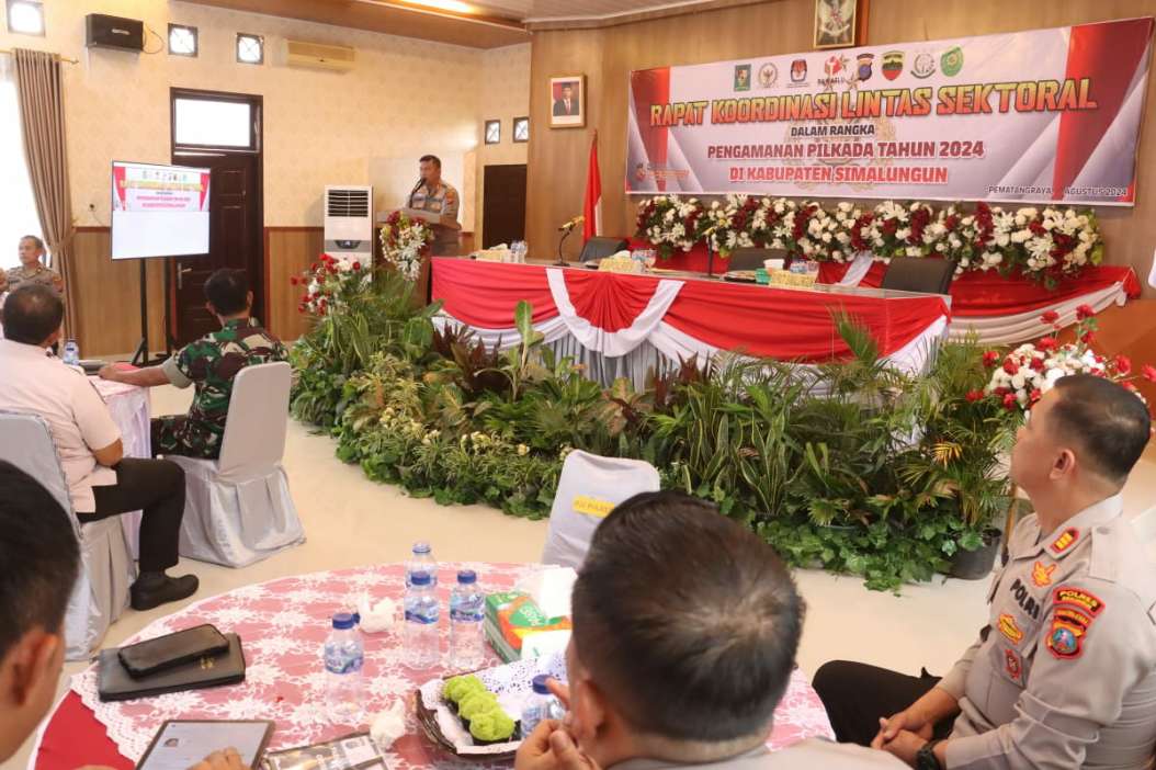 Rapat Koordinasi Lintas Sektoral Digelar, Polres Simalungun Siapkan Pengamanan Ketat untuk Pilkada 2024