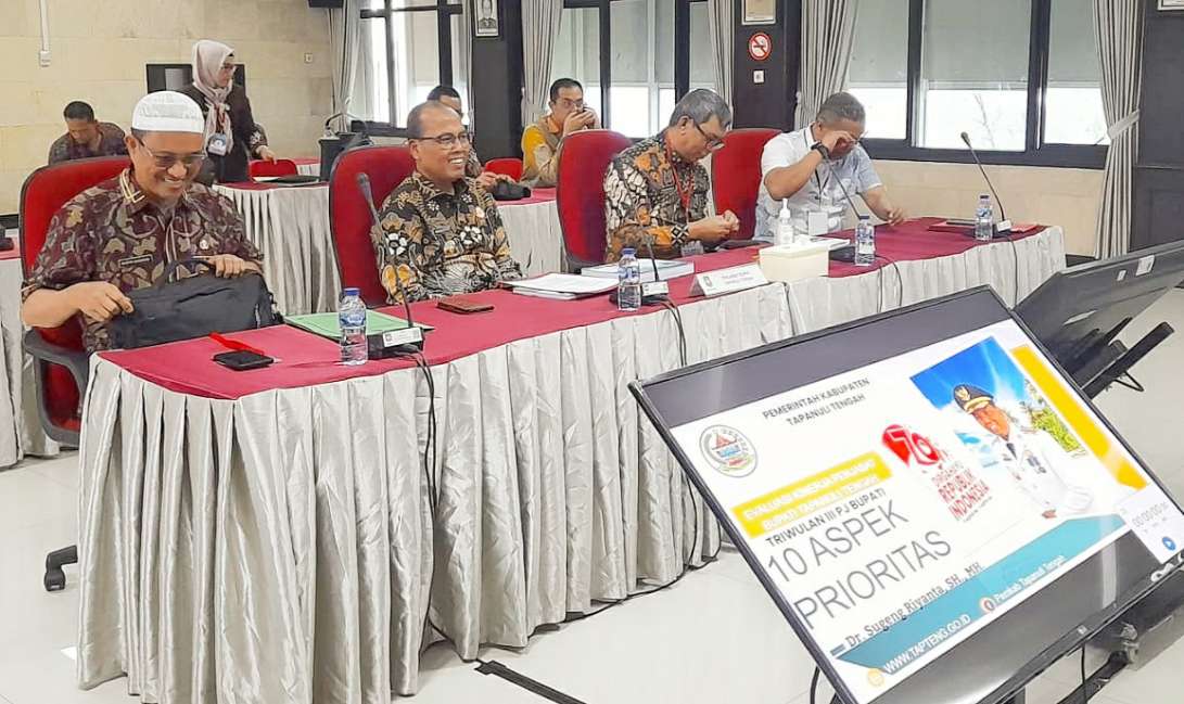Evaluasi Inspektorat Jenderal Kemendagri Apresiasi Kinerja Triwulan III, Pj. Bupati Tapteng Sangat Cukup Baik