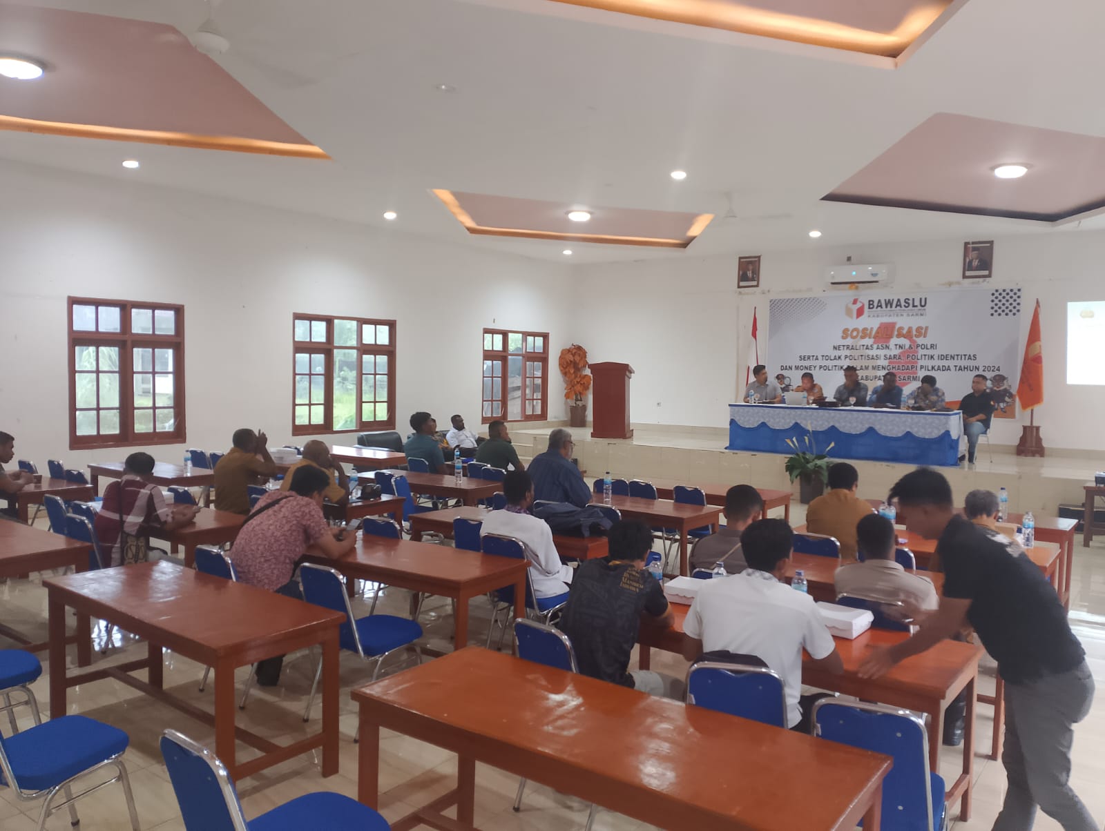 Sosialisasi Netralitas ASN, TNI-POLRI dalam nenghadapi Pilkada 2024 di Kabupaten Sarmi