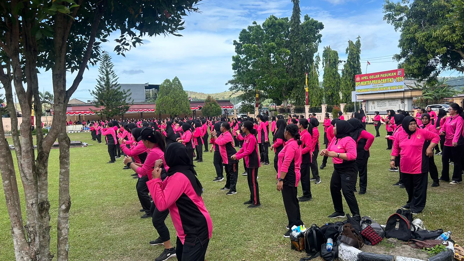 Sambut Hari Bhayangkari ke 79, Bhayangkari Segagamizun Gelar Olahraga Bersama