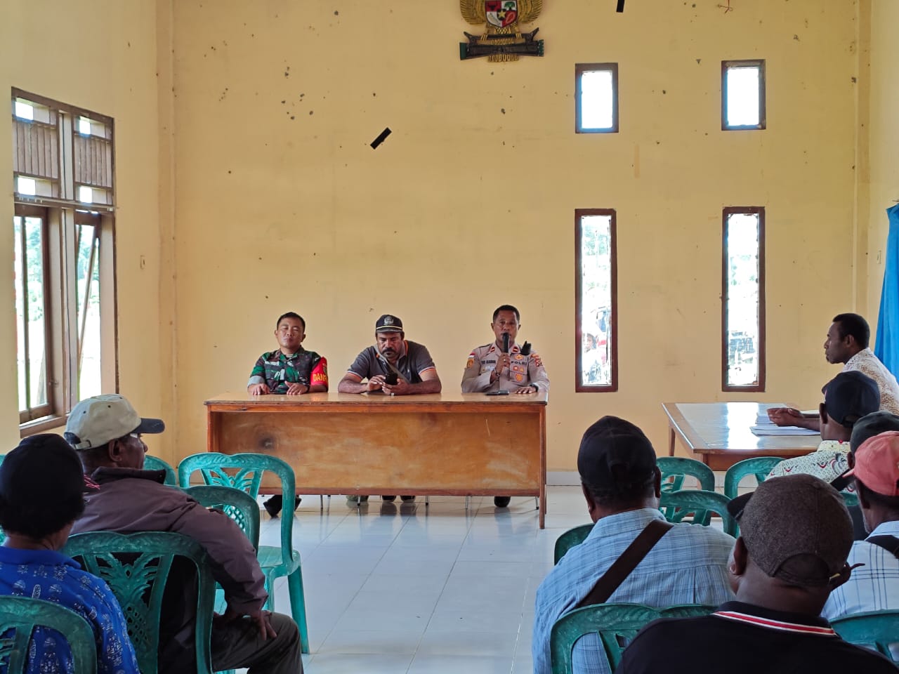 Penandatanganan Berita acara Pembayaran Hak Ulayat Aset pemerintah Kabupaten Sarmi di Wilayah Bonggo