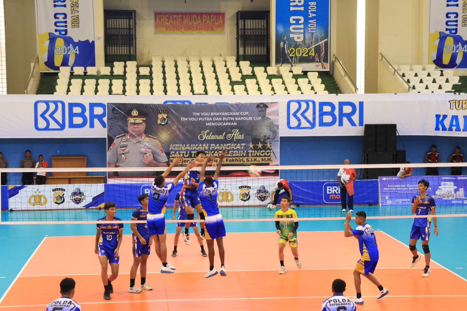 Tim Voli Putra Papua Barat dan Maluku Utara Menjadi Ajang Pertandingan Penutupan Kapolri Cup 2024 Zona VII
