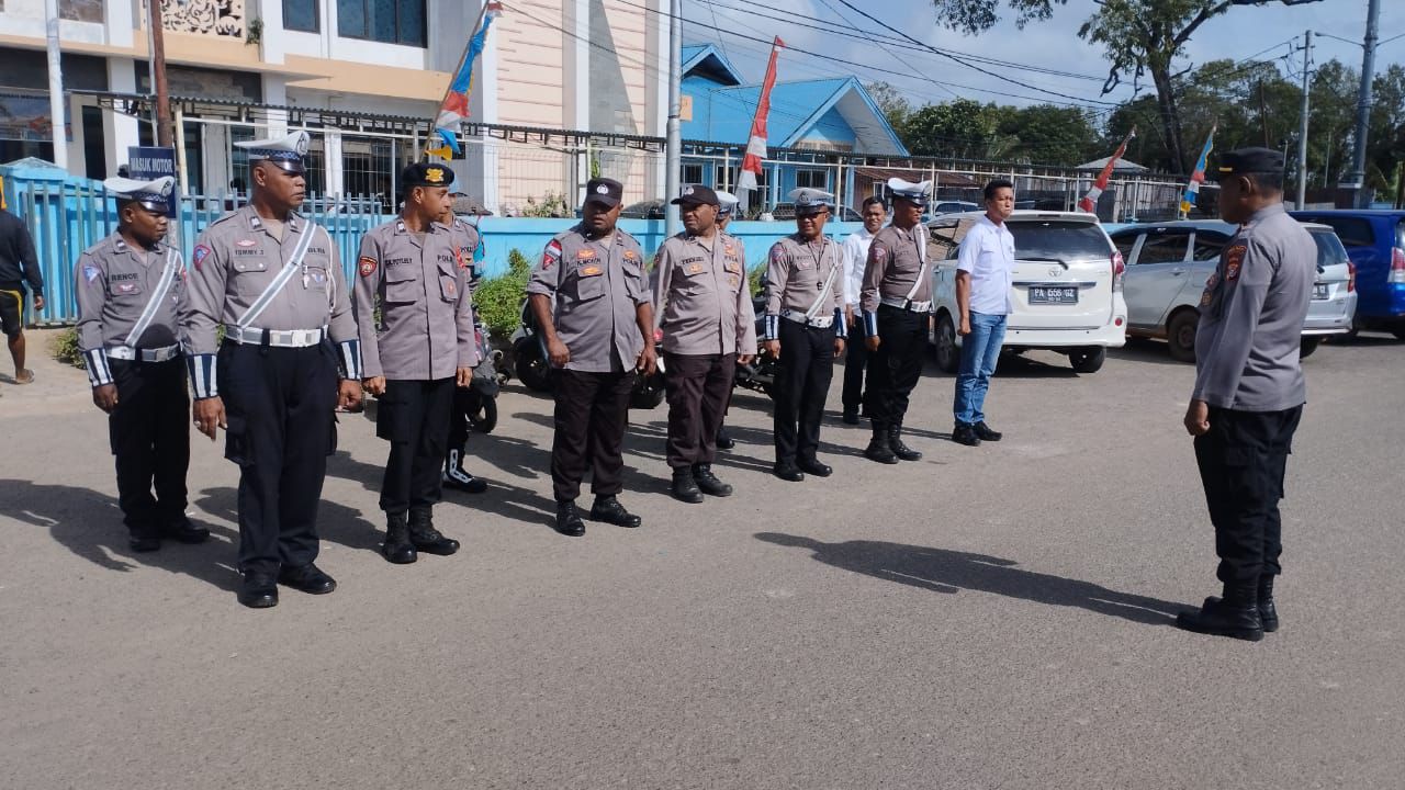 Satgas Ops Res Merauke Amankan Tahapan Akhir Pemeriksaan Kesehatan Bakal Calon Kepala Daerah di RSUD Merauke