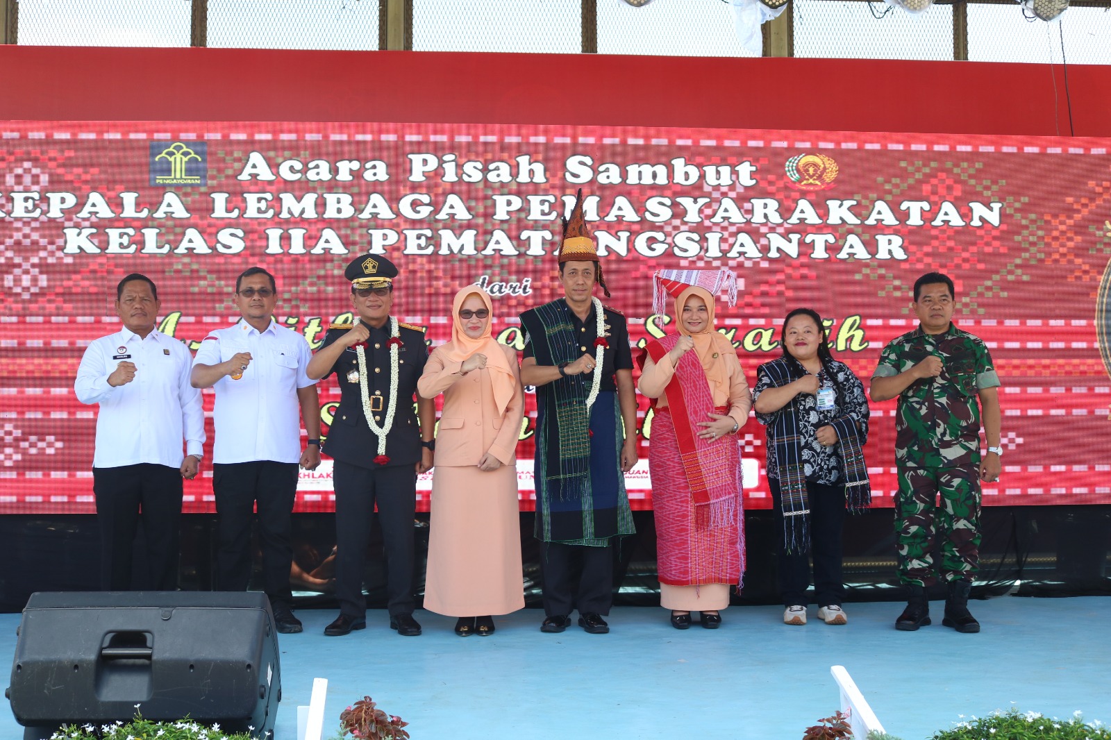 Haru Biru Warnai Acara Pisah Sambut Kepala Lapas Pematang Siantar.