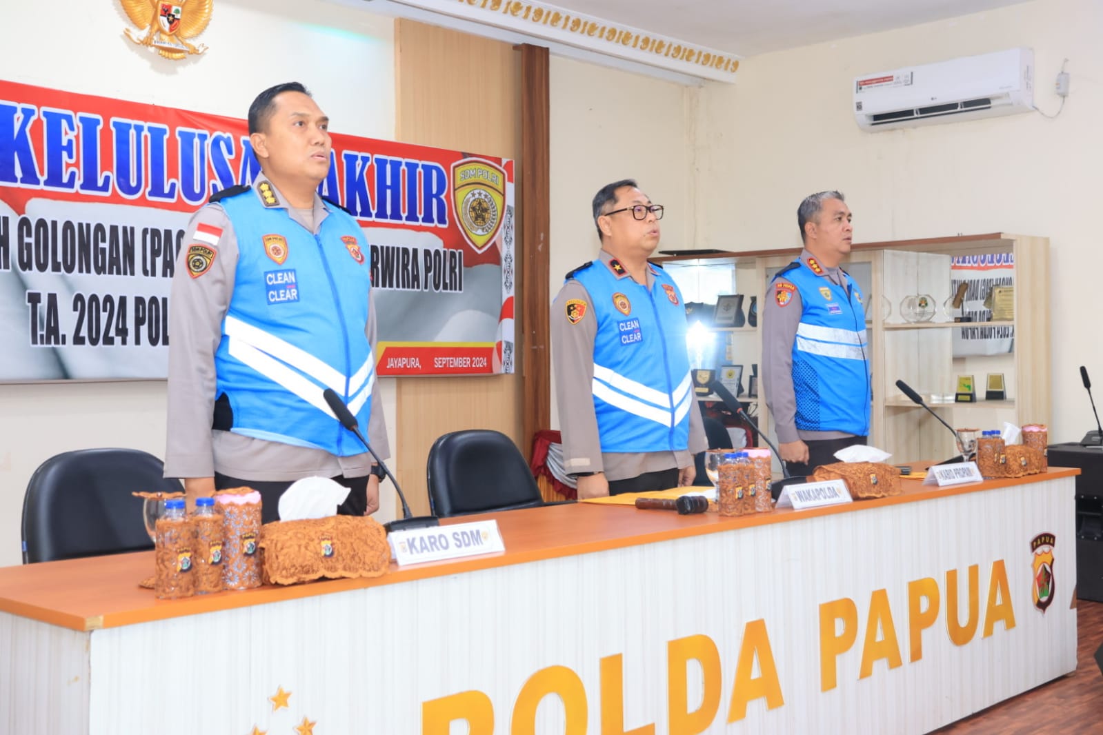 Wakapolda Papua Pimpin Sidang Kelulusan Seleksi PAG Tahun Anggaran 2024