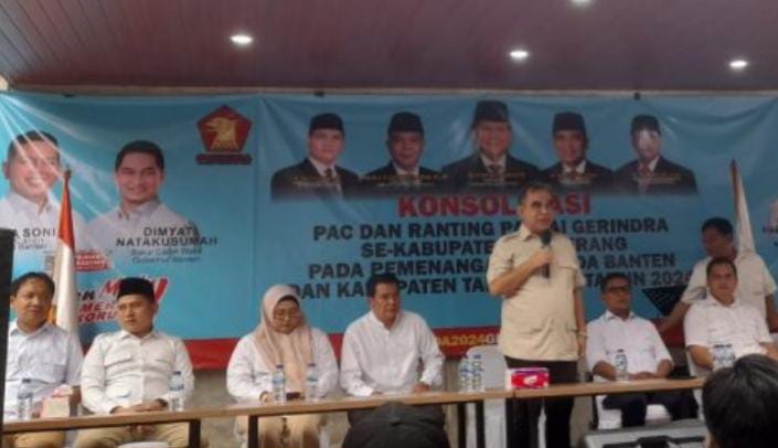 Konsolidasi Pilkada Banten, Ahmad Muzani Minta Bergerak Perjuangkan Andra Soni dan Maesyal Rasyid