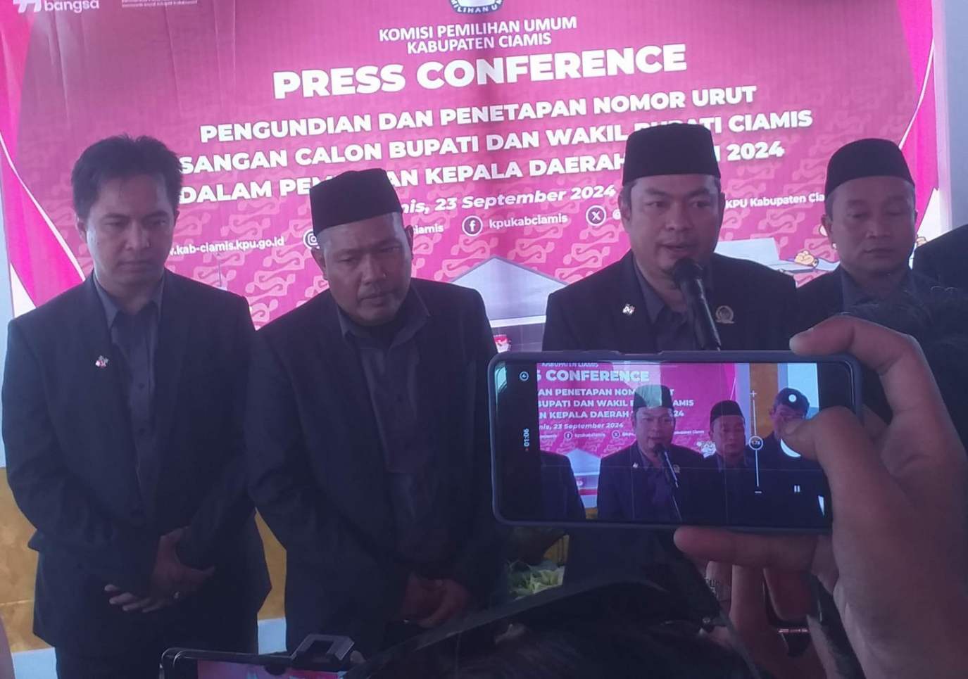 Pengundian Paslon Bupati Ciamis Dr.H.Herdiat Sunarya No Urut 2