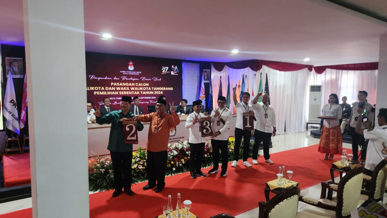 Ini pendapat tiga calon walikota Tangerang saat mendapatkan nomor urut