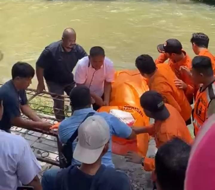 BPBD Binjai evakuasi Penemuan mayat Mr.X di sungai Mencirim