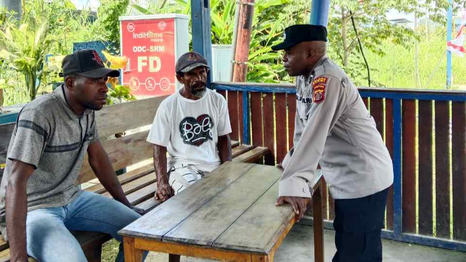 Giat sambangi warga Sosialisasi Dalam Rangka pemilu 2024 di Kabupaten Sarmi
