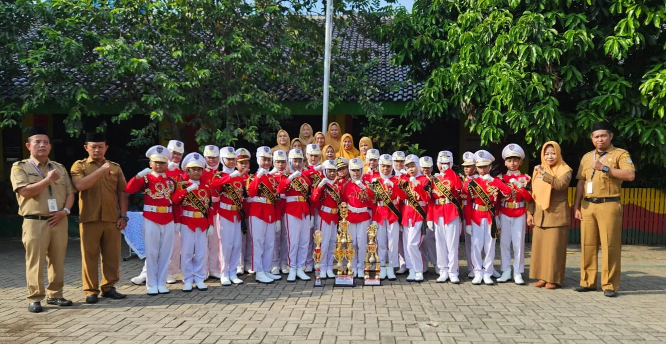 SDN.4 Curug Tampil Apik Pada Saat Lomba Tata Upacara Bendera Tingkat Kecamatan Curug