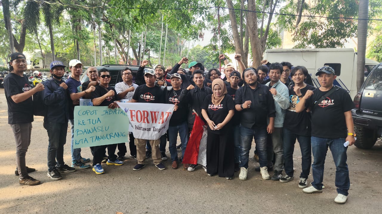 Gelar Aksi, Forwat Sorot Peran Media di Bawaslu Kota Tangerang
