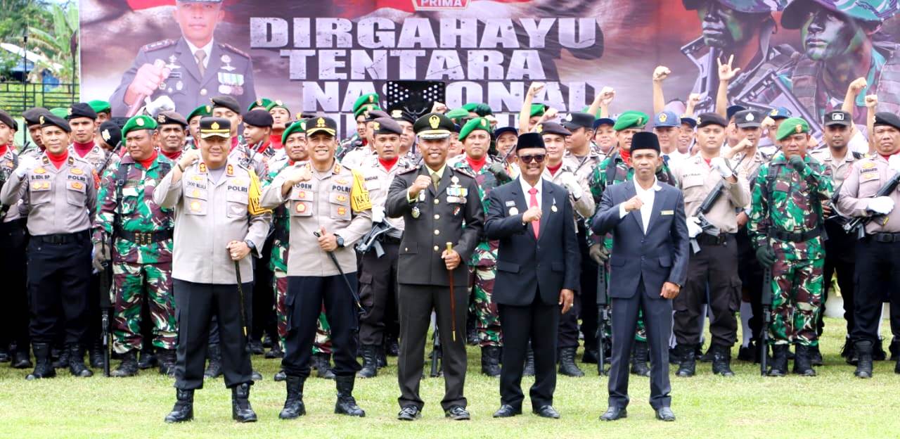 Plt.Bupati Simalungun Hadiri Upacara HUT TNI ke 79 Tahun 2024