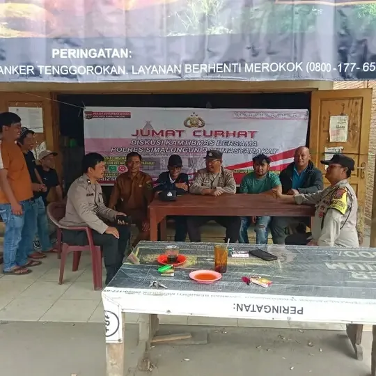 *Polsek Saribudolok  Gelar Jum’at Curhat di Pamatang Silimakuta, Perkuat Kamtibmas Menjelang Pilkada Serentak 2024*