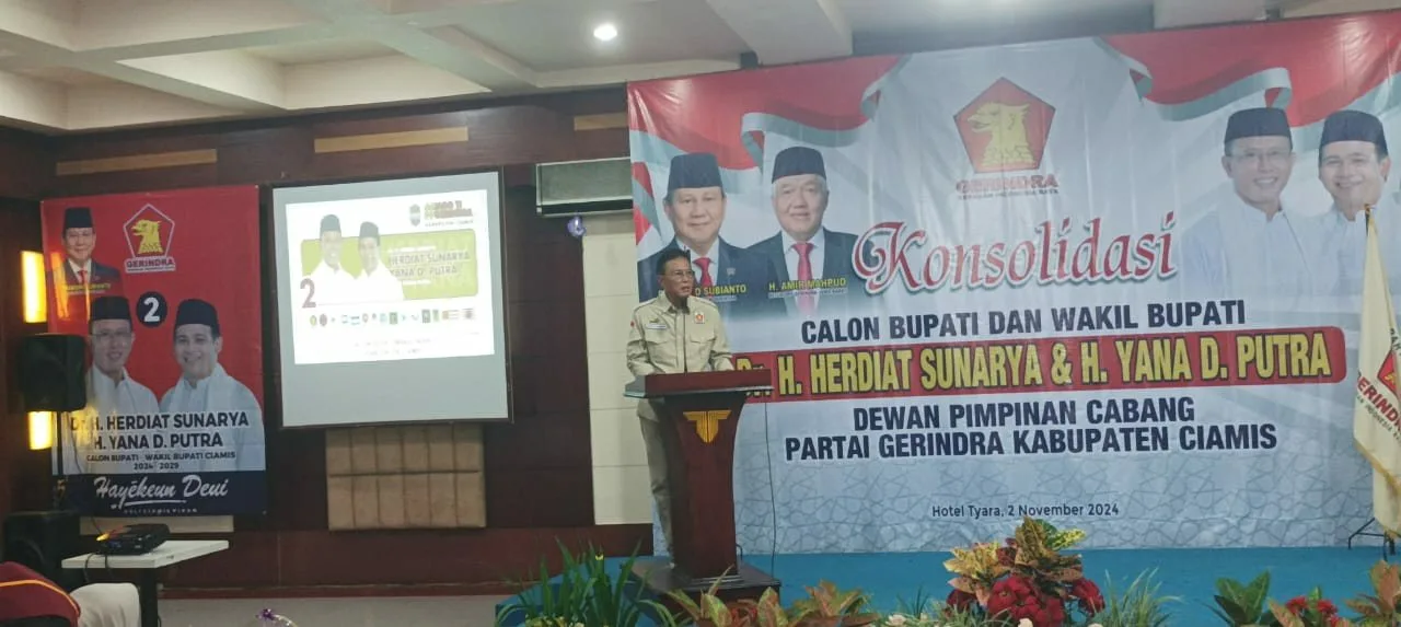 Partai Gerindra Usung Pemenangan Herdiat-Yana di Pilkada 2024