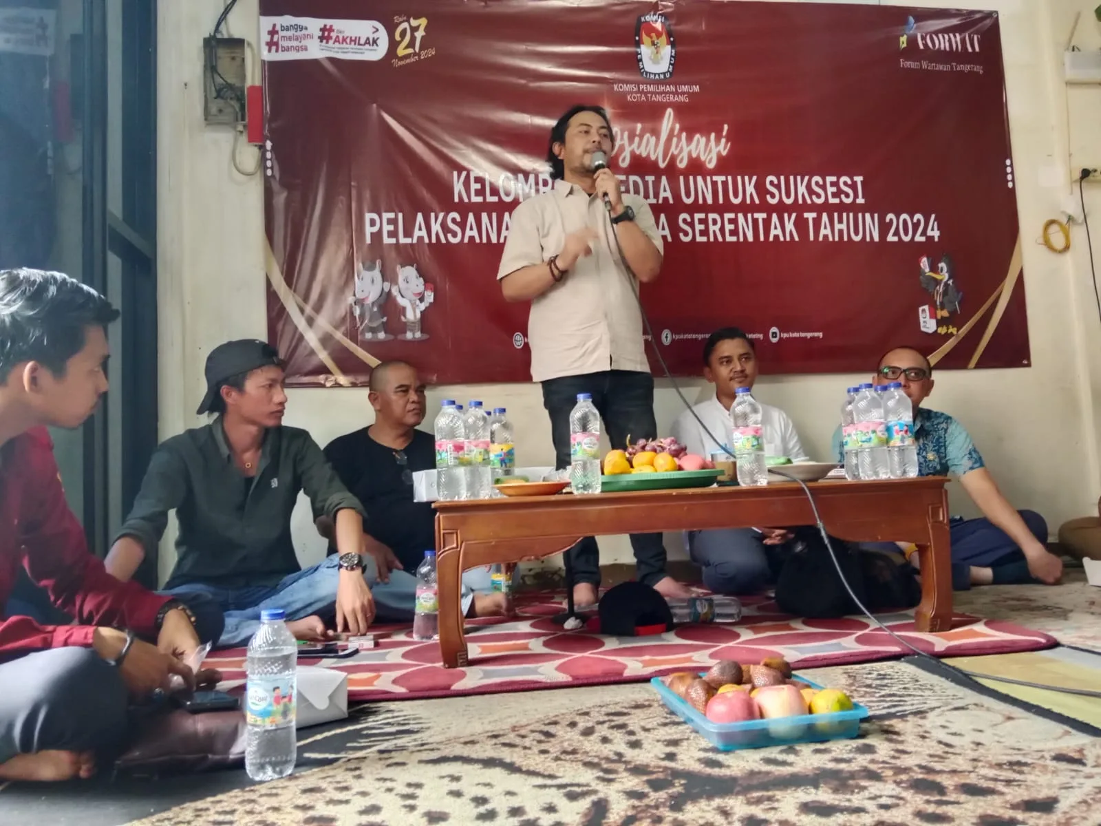 Jelang Pencoblosan, KPU Kota Tangerang Gandeng Forwat Sosialisasi Suksesi Pilkada Serentak