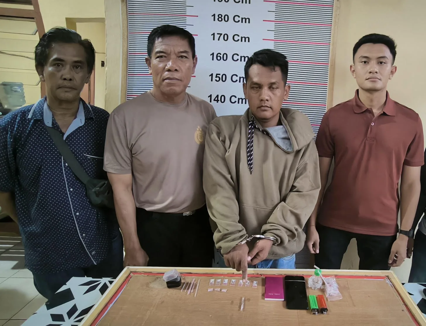 Kanit Reskrim dan Intel Polsek Bangun Bersinergi, Pengedar Sabu di Simalungun Bertekuk Lutut