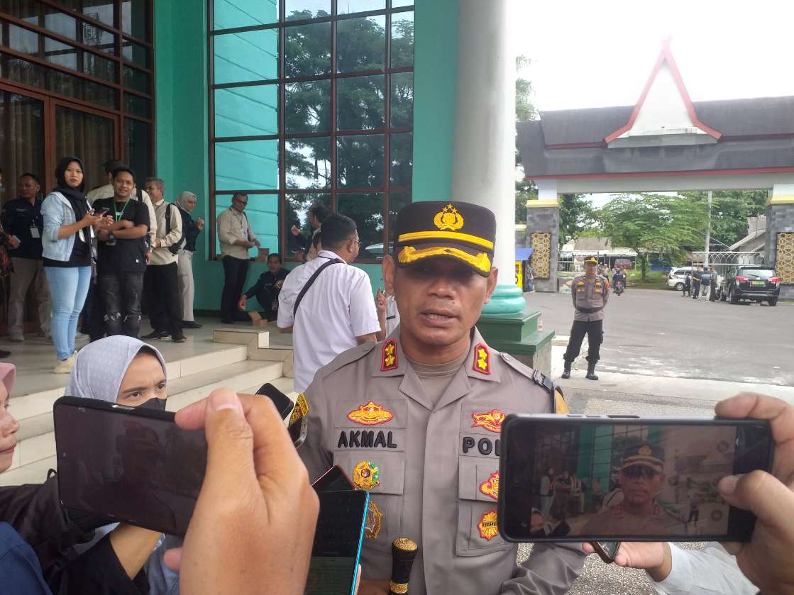 Kapolres Ciamis AKBP Akmal Pastikan Rapat Pleno KPU Aman
